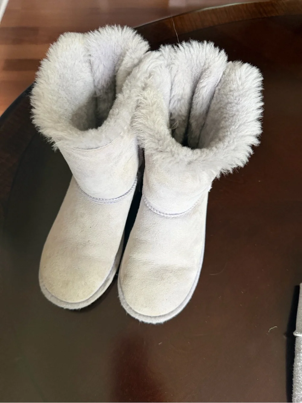 UGG Kids Short Shearling Boots - Light Purple